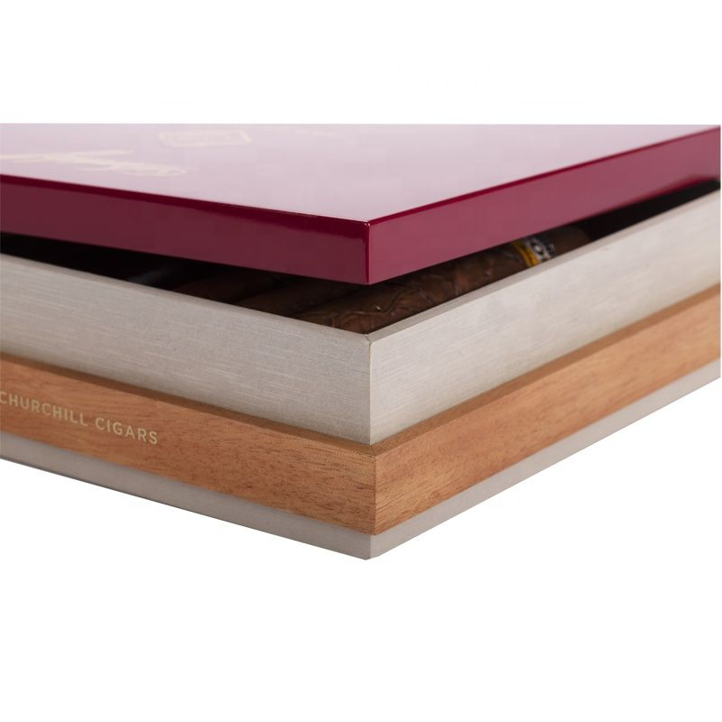 Custom Modern Rectangle Wooden Cigar Packaging Boxes for Premium Cigars