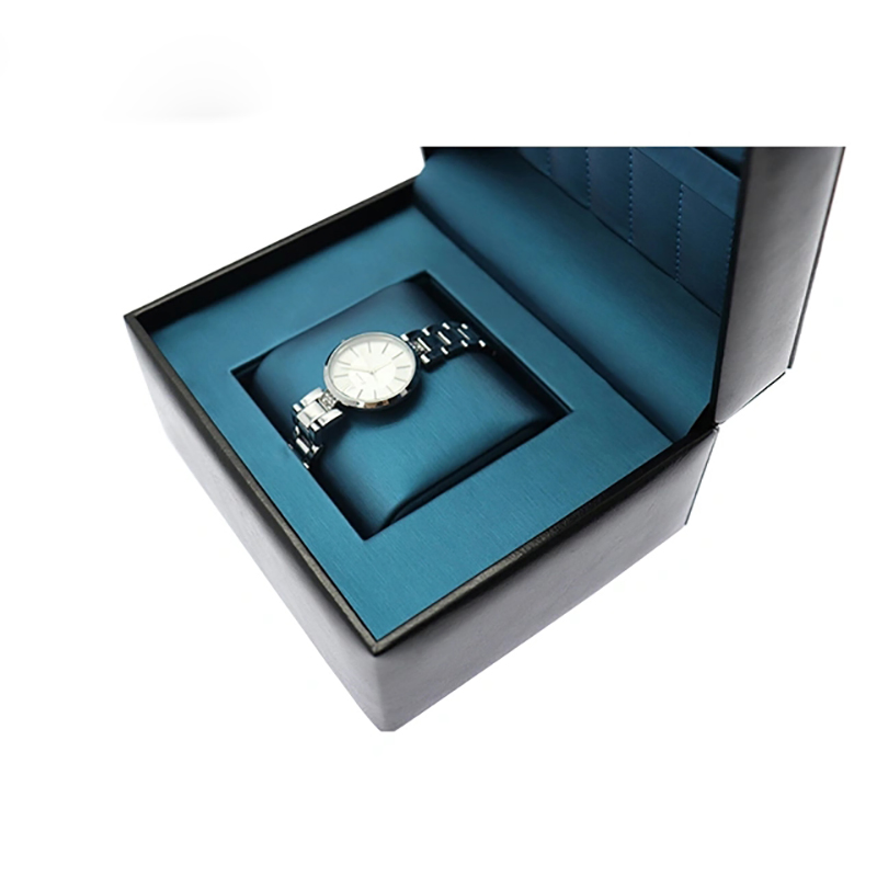 Custom PU Leather Watch Gift Box for Storage Packaging