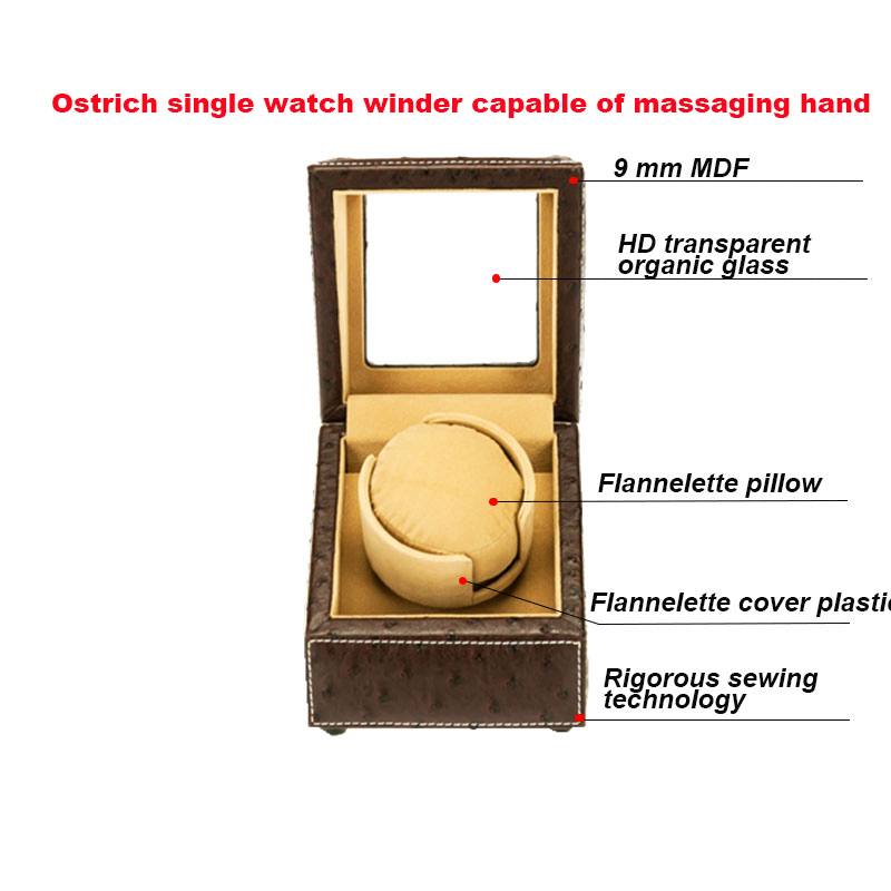 Custom Personalized Design High End Fashion Leather Gift Packaging Watch Winder Box