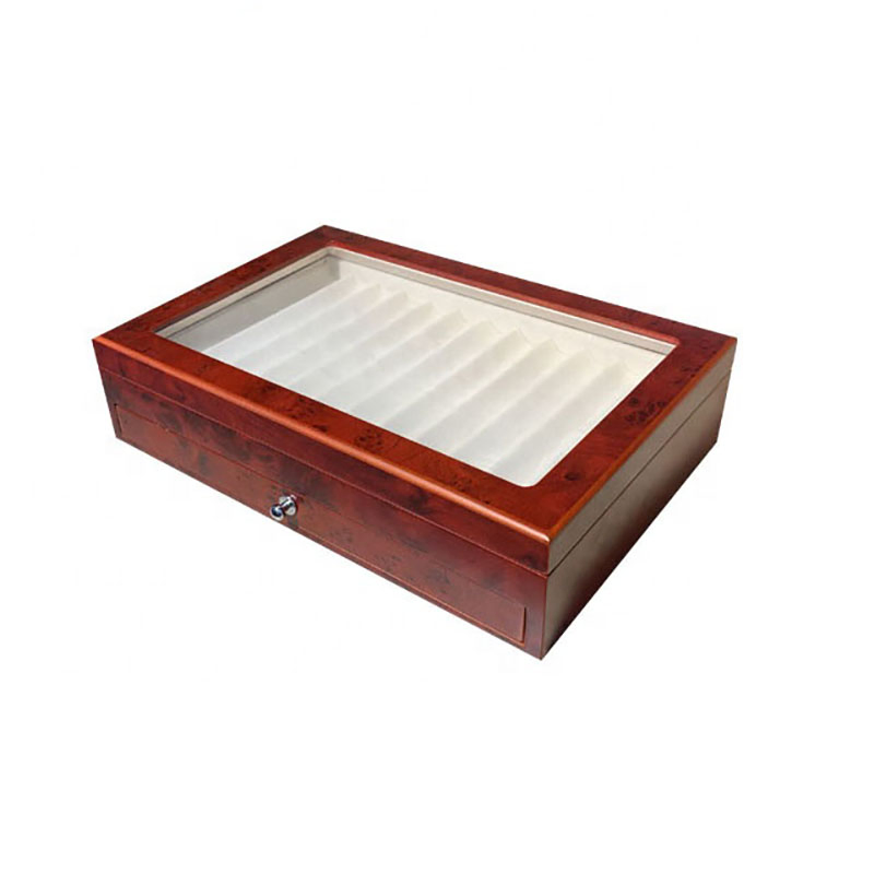 Custom Personalized Design Luxury 23 Slot Rectangle Wooden Pen Gift Box