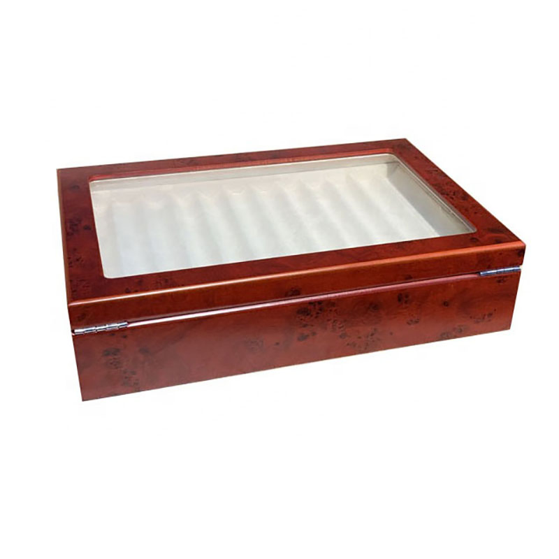 Custom Personalized Design Luxury 23 Slot Rectangle Wooden Pen Gift Box