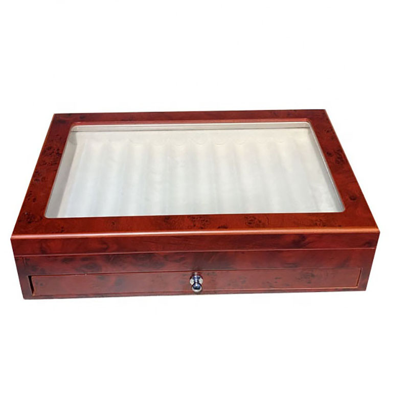 Custom Personalized Design Luxury 23 Slot Rectangle Wooden Pen Gift Box
