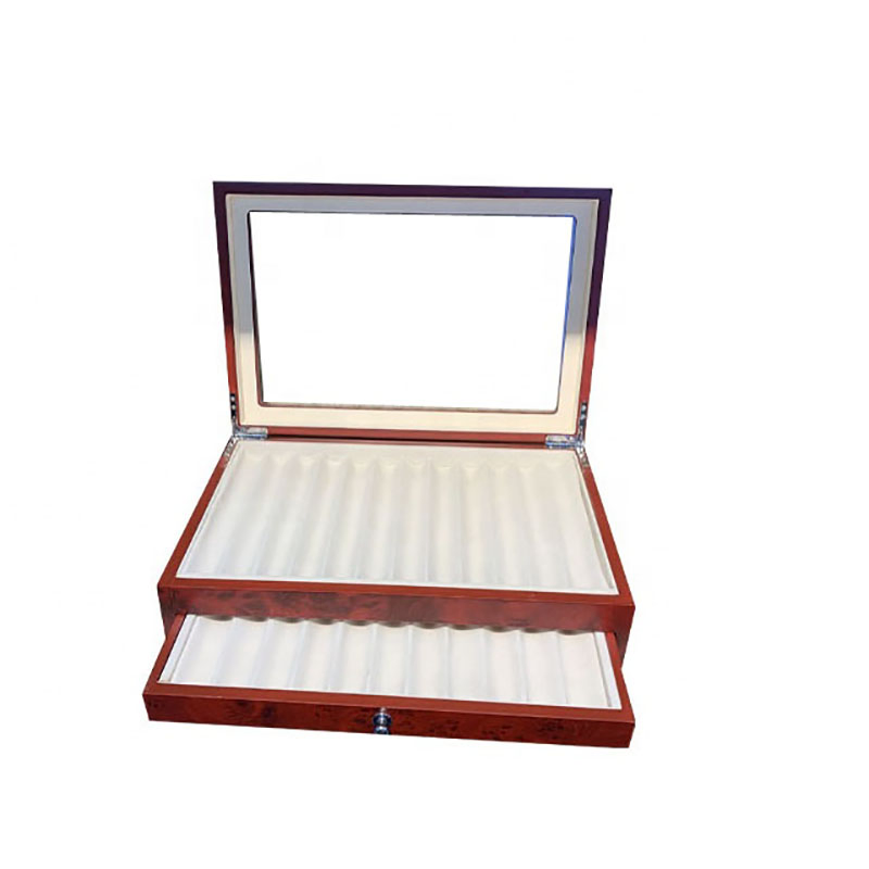 Custom Personalized Design Luxury 23 Slot Rectangle Wooden Pen Gift Box