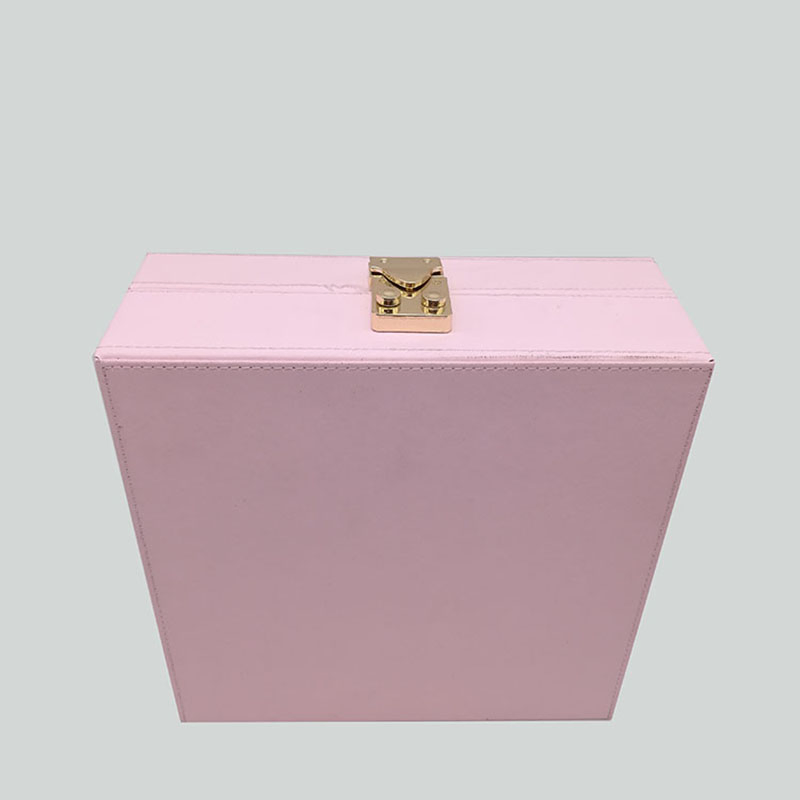 Custom Pink Color Cosmetics Storage Paper Gift Packaging Box
