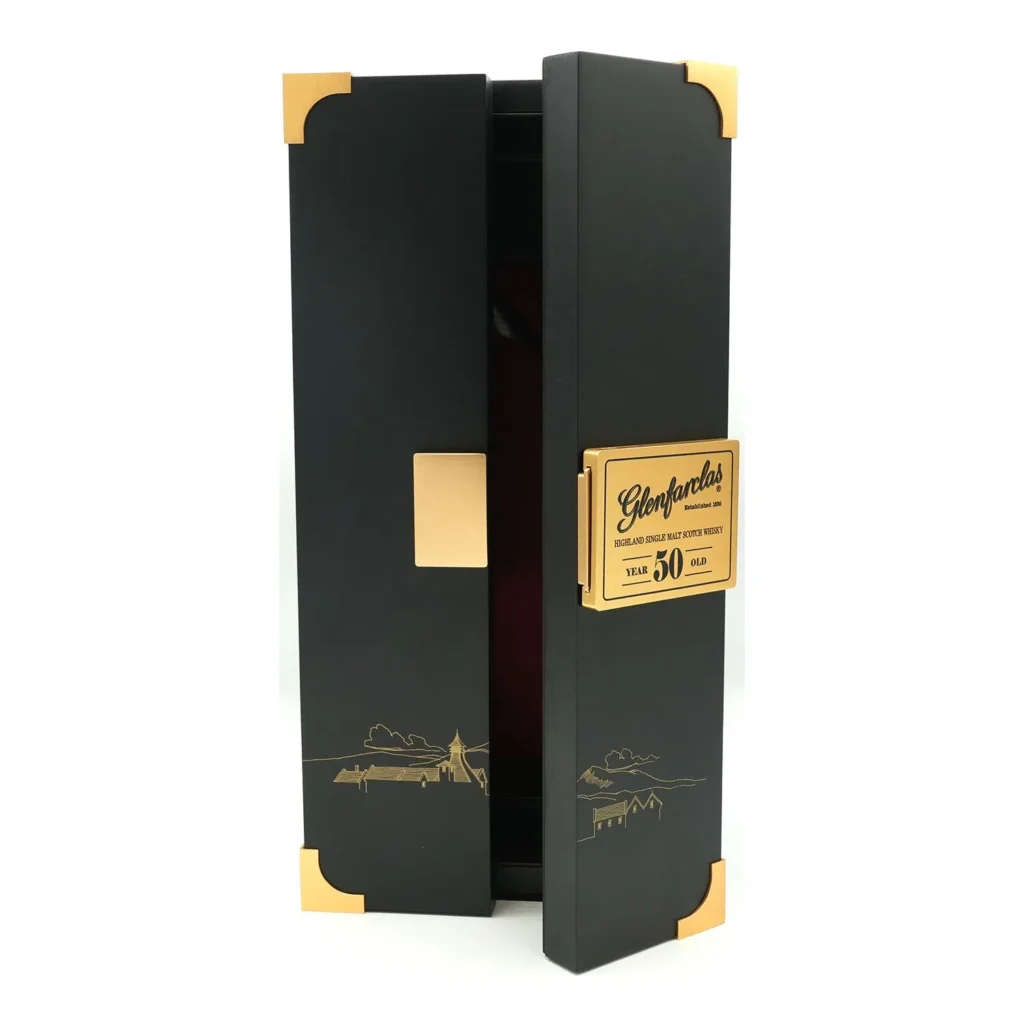 Custom Red Wine Packaging Wooden Gift Box Single Wine Box with Paint Style