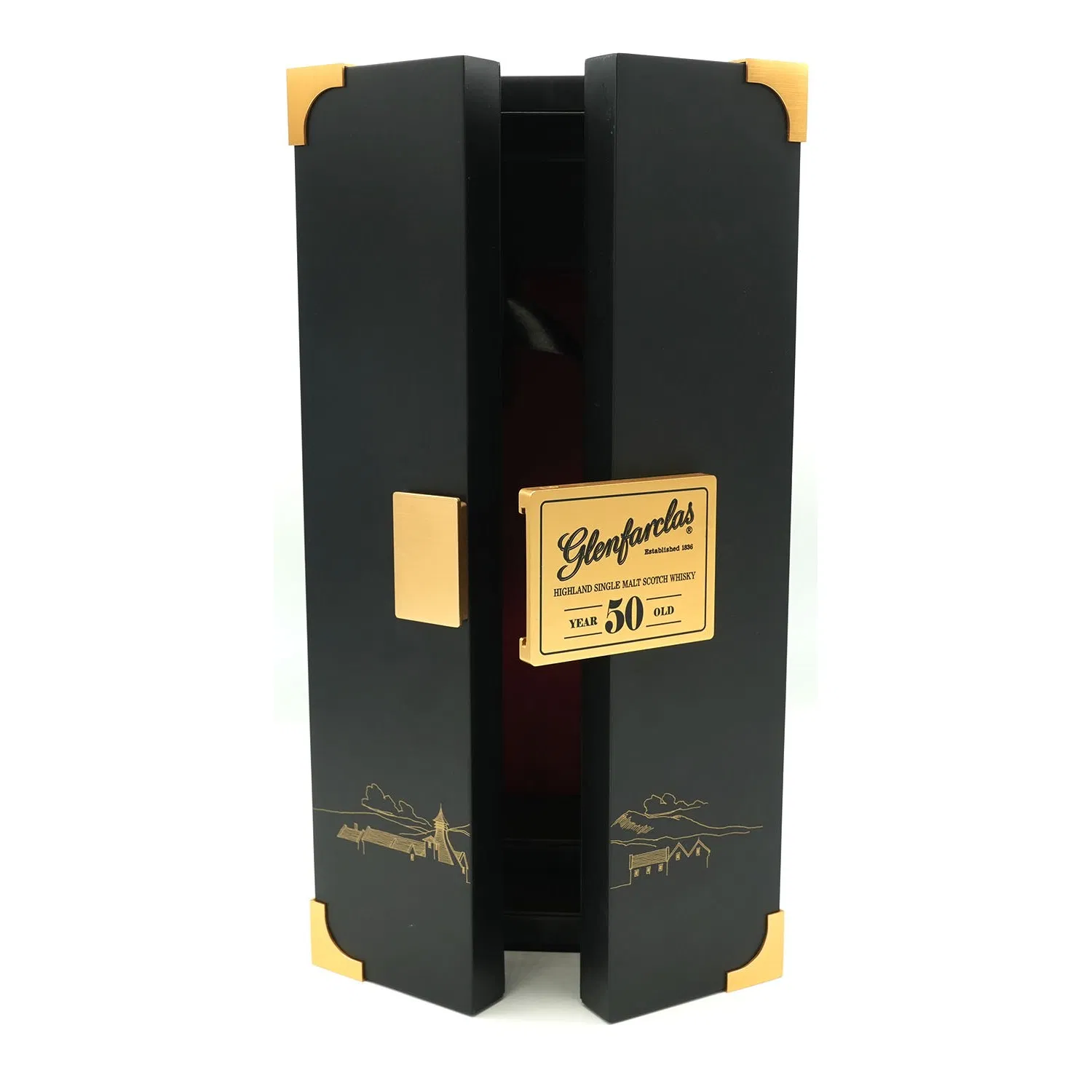 Custom Red Wine Packaging Wooden Gift Box Single Wine Box with Paint Style