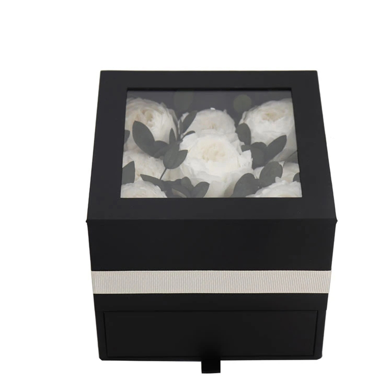 Custom Size Exquisite Eternal Flower Gift Box for Jewellery Packaging