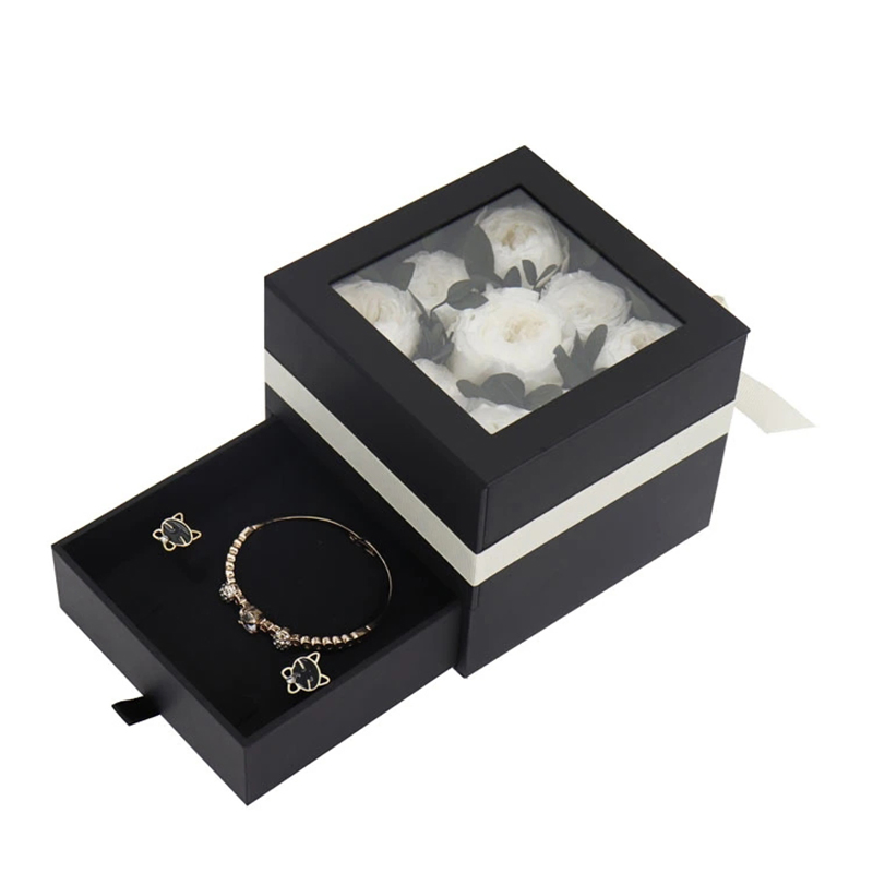 Custom Size Exquisite Eternal Flower Gift Box for Jewellery Packaging
