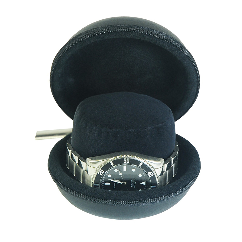 Custom Travel Leather Zipper Watch Gift Packaging Storage Box
