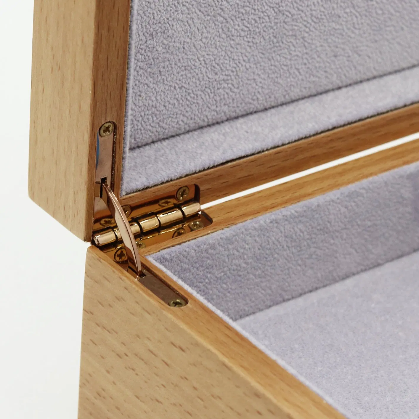 Custom Wooden Jewelry Gift Box with Drawer / Metal Sign