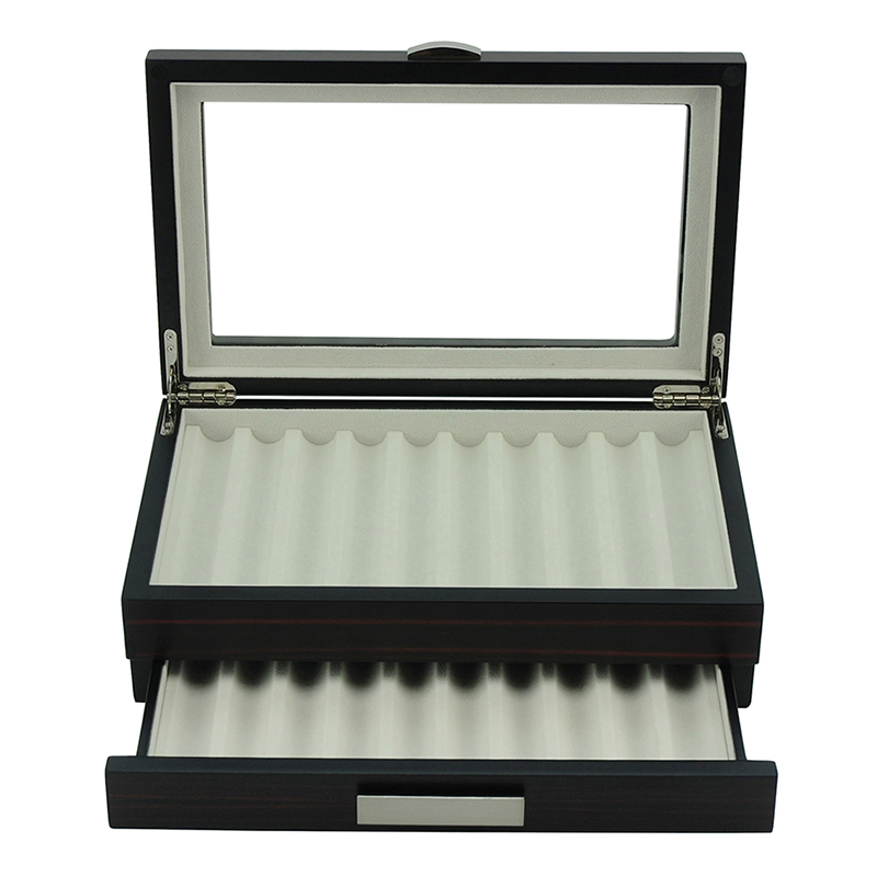 Custom Wooden Packaging Boxes Pen Gift Box with Storage