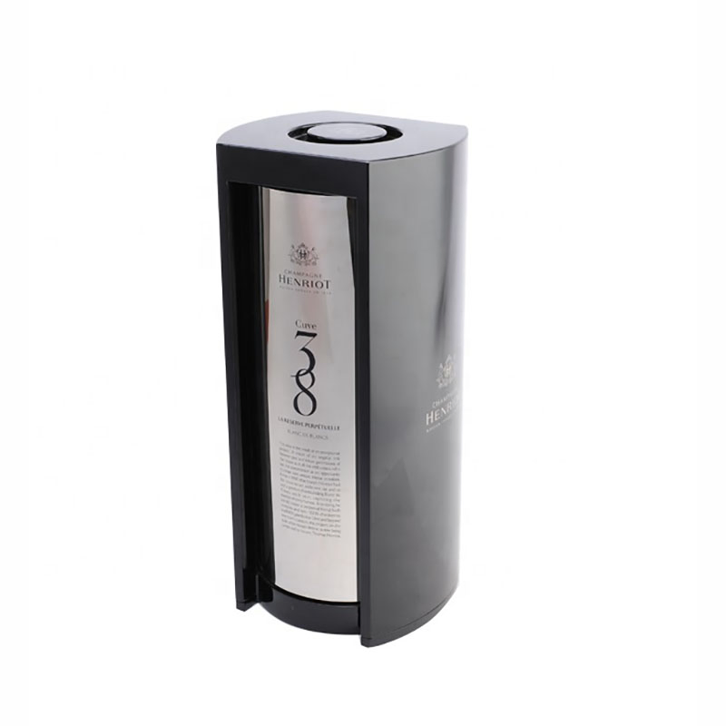 Customized Design High End Matt Finish Wooden Round Wine Box