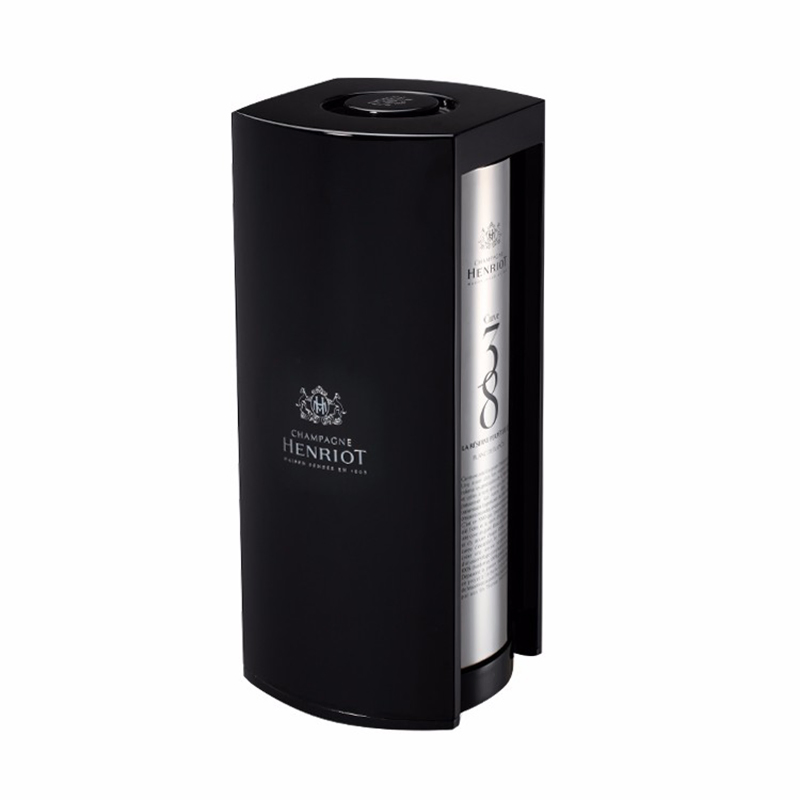 Customized Design High End Matt Finish Wooden Round Wine Box