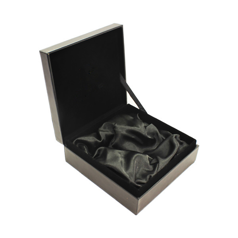 Customized Design Square Black PU Leather Perfume Gift Packaging Box