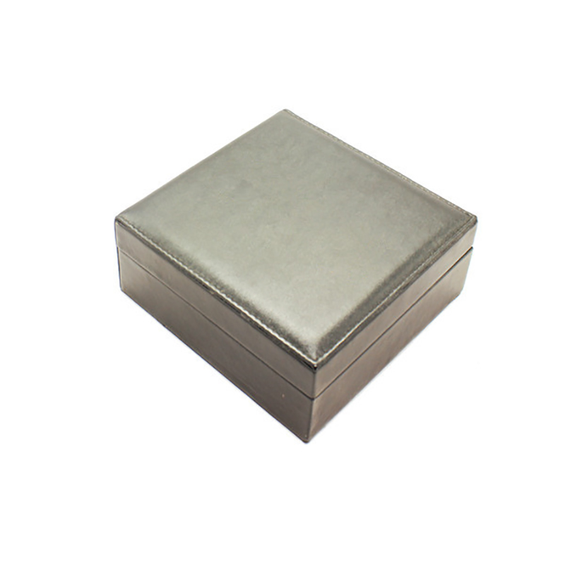 Customized Design Square Black PU Leather Perfume Gift Packaging Box