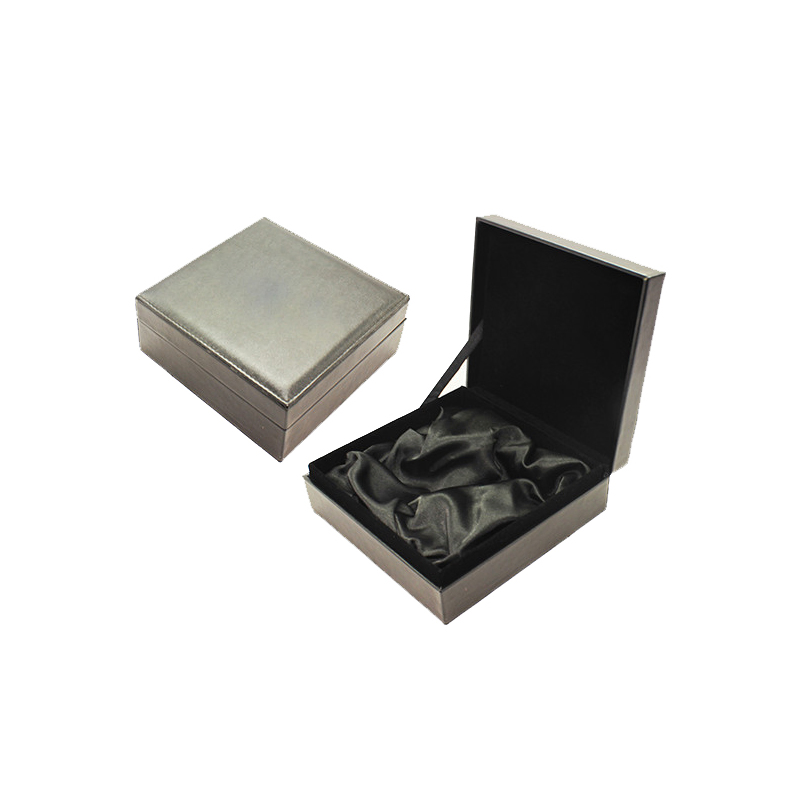 Customized Design Square Black PU Leather Perfume Gift Packaging Box
