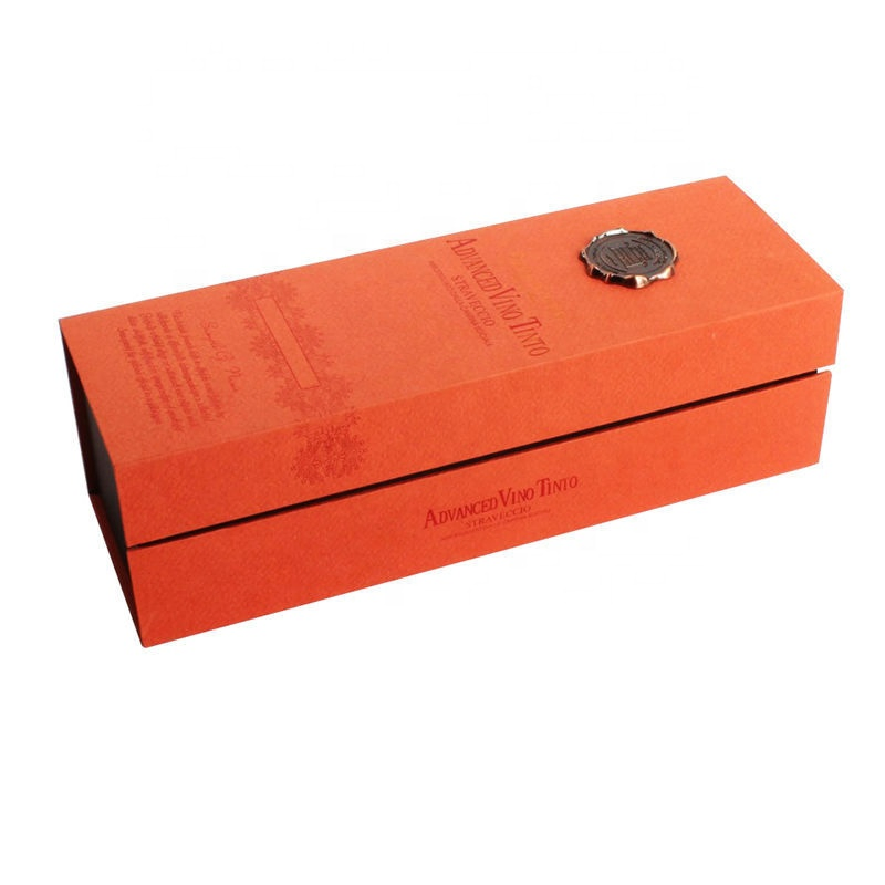 Customized High End Paper Wine Bottle Packaging Storage Box
