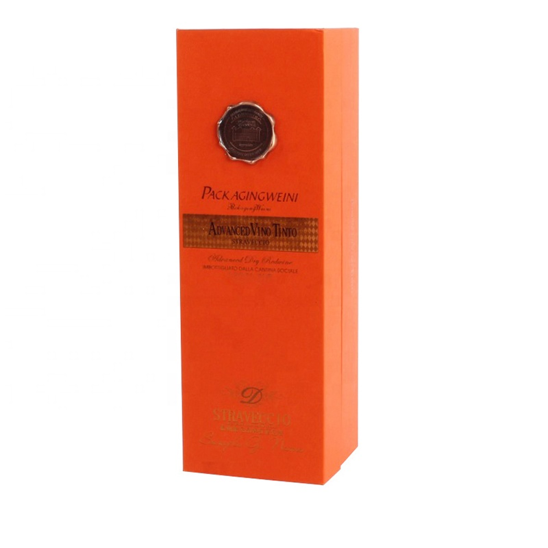Customized High End Paper Wine Bottle Packaging Storage Box