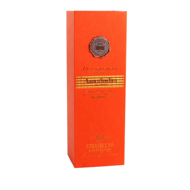Customized High End Paper Wine Bottle Packaging Storage Box