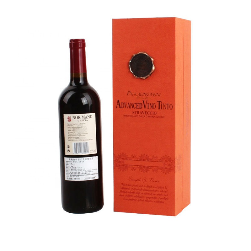 Customized High End Paper Wine Bottle Packaging Storage Box