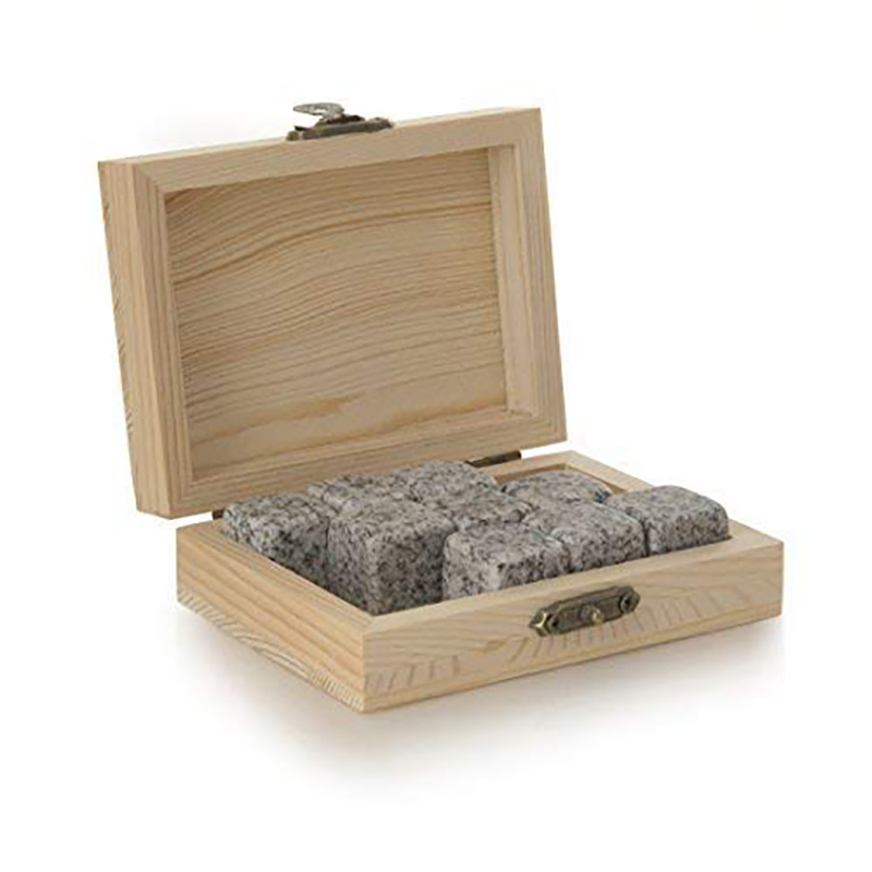 Customized High End Whiskey Glass Wine Box with Globe/Whiskey Stone