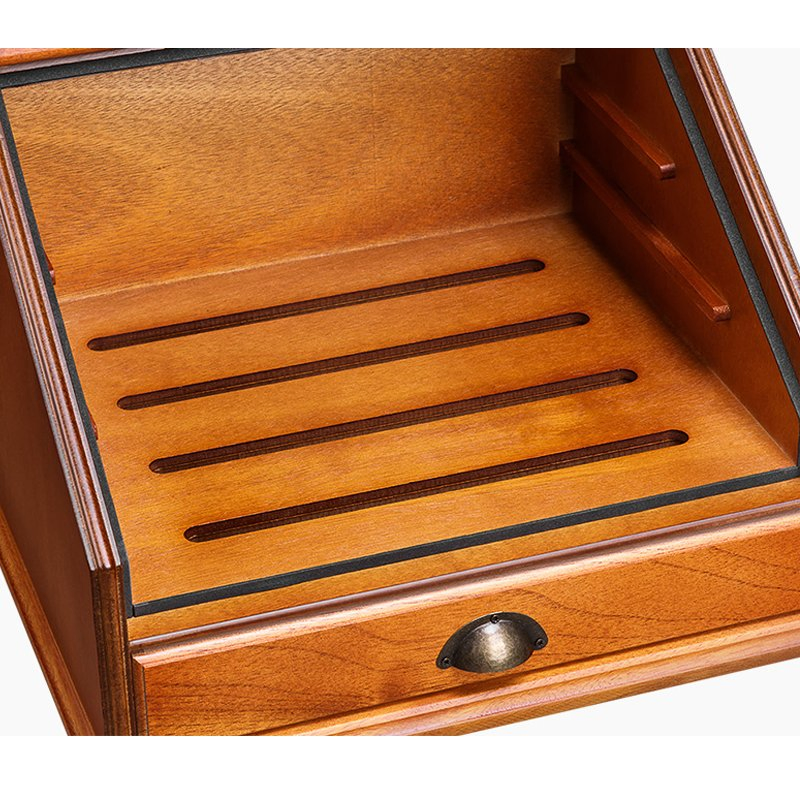 Customized Logo Wooden Storage Cigar Box Iregular Wooden Cedar Piano Finish Humidor Box