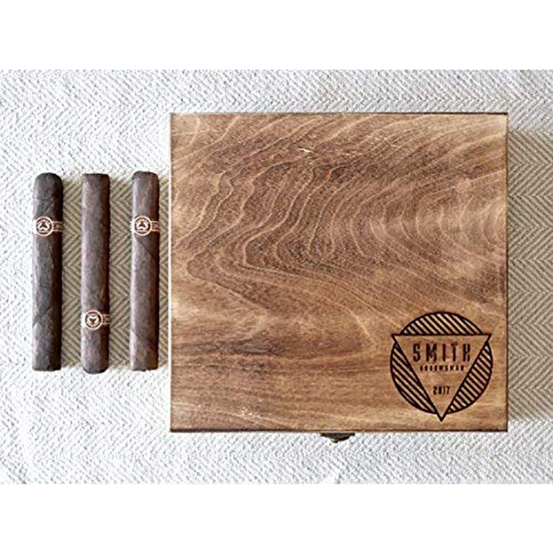 Customzied Personalized Design Cigar Box for Wooden Cigar Holder Groomsmen Gift