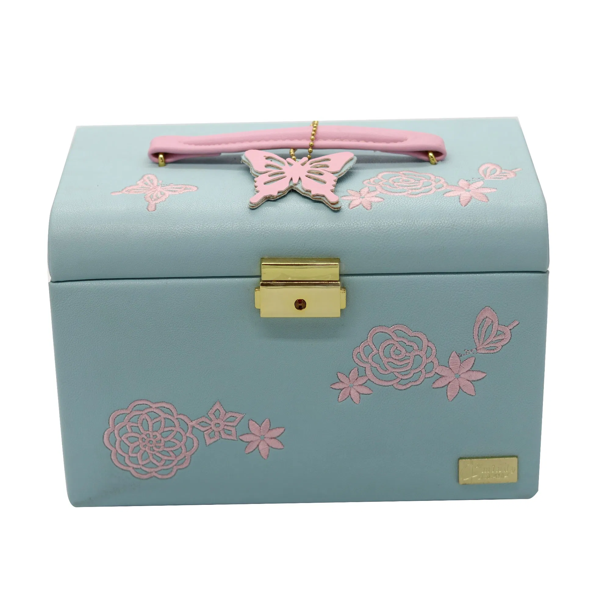 Cutsomized Deisgn Fashion Lady Skin Leather Cosmetic Gift Pakcaigng Box