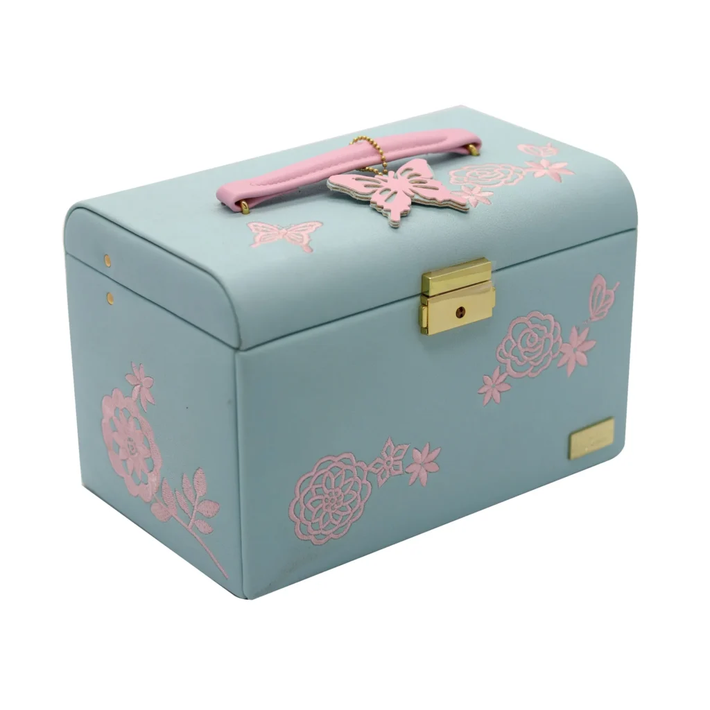 Cutsomized Deisgn Fashion Lady Skin Leather Cosmetic Gift Pakcaigng Box