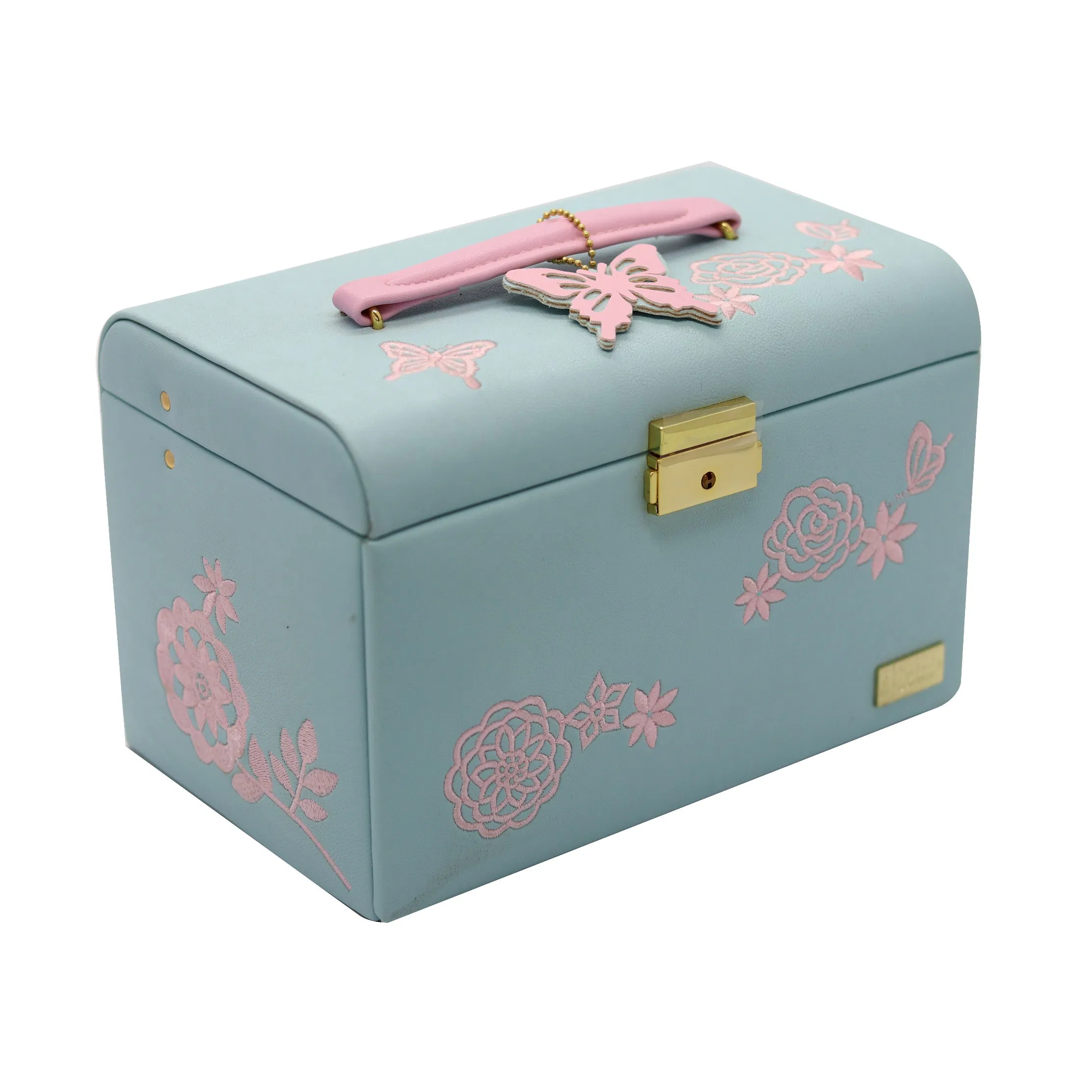 Cutsomized Deisgn Fashion Lady Skin Leather Cosmetic Gift Pakcaigng Box