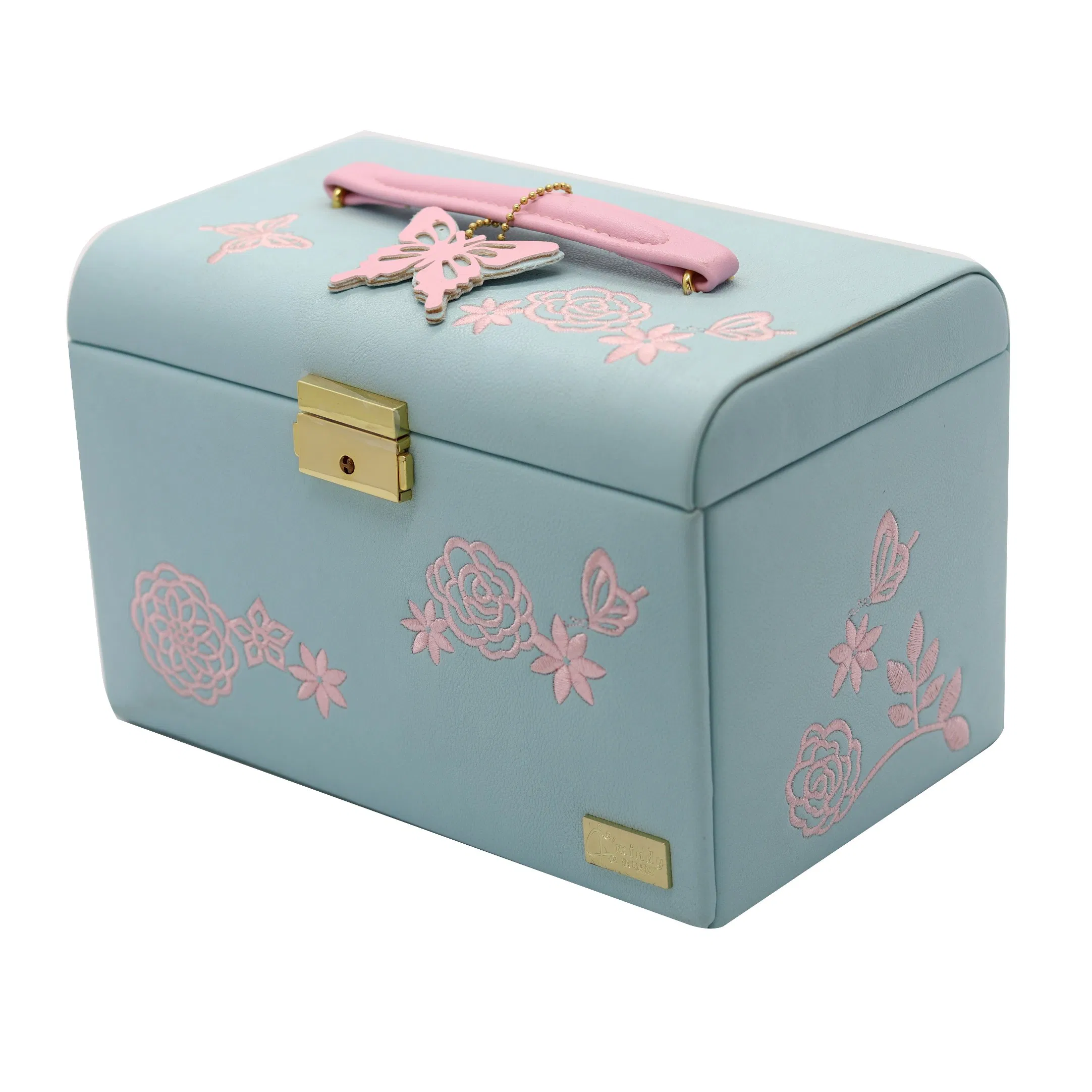 Cutsomized Deisgn Fashion Lady Skin Leather Cosmetic Gift Pakcaigng Box