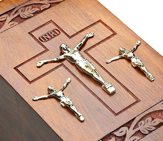 Elegant Custom Engraved Wooden Urn Box with Light Brown Finish