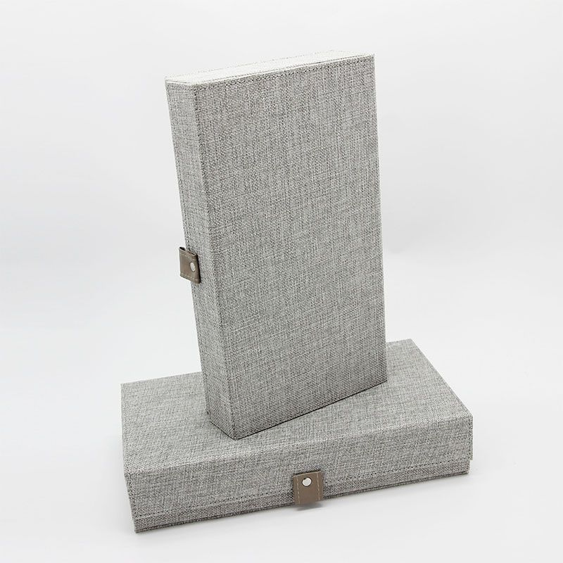 High End Fashion All-Inclusive Linen Leather Rectangular Leather Gift Tea Box