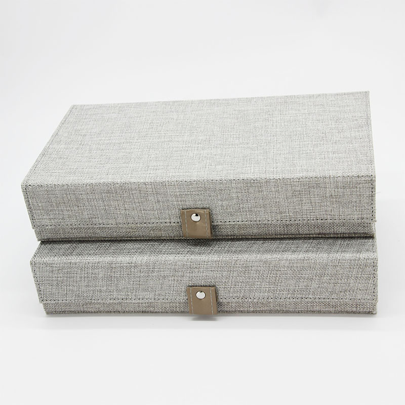 High End Fashion All-Inclusive Linen Leather Rectangular Leather Gift Tea Box