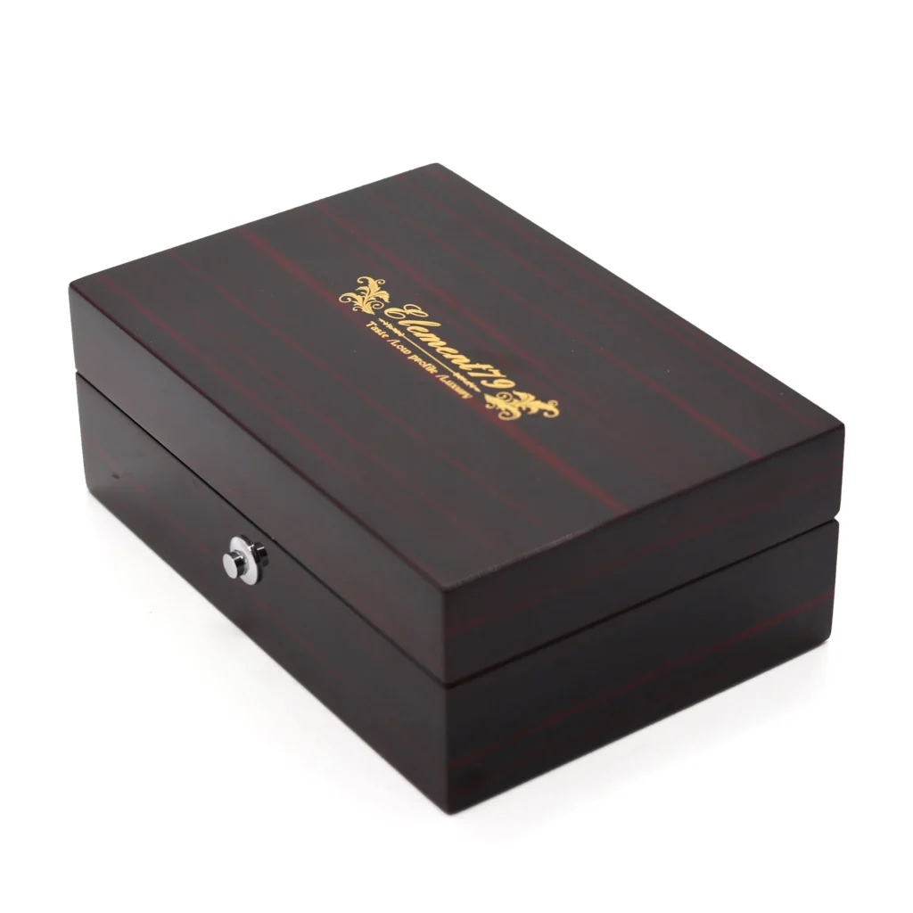 High End Wood Texture Gloss Painting Perfume Oil Packaging Box
