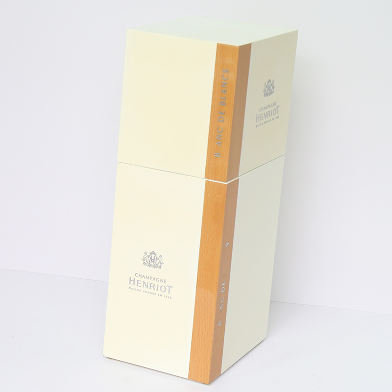 High Gloss Piano Lacquer Finished Custom Champagne Wine Wooden Box