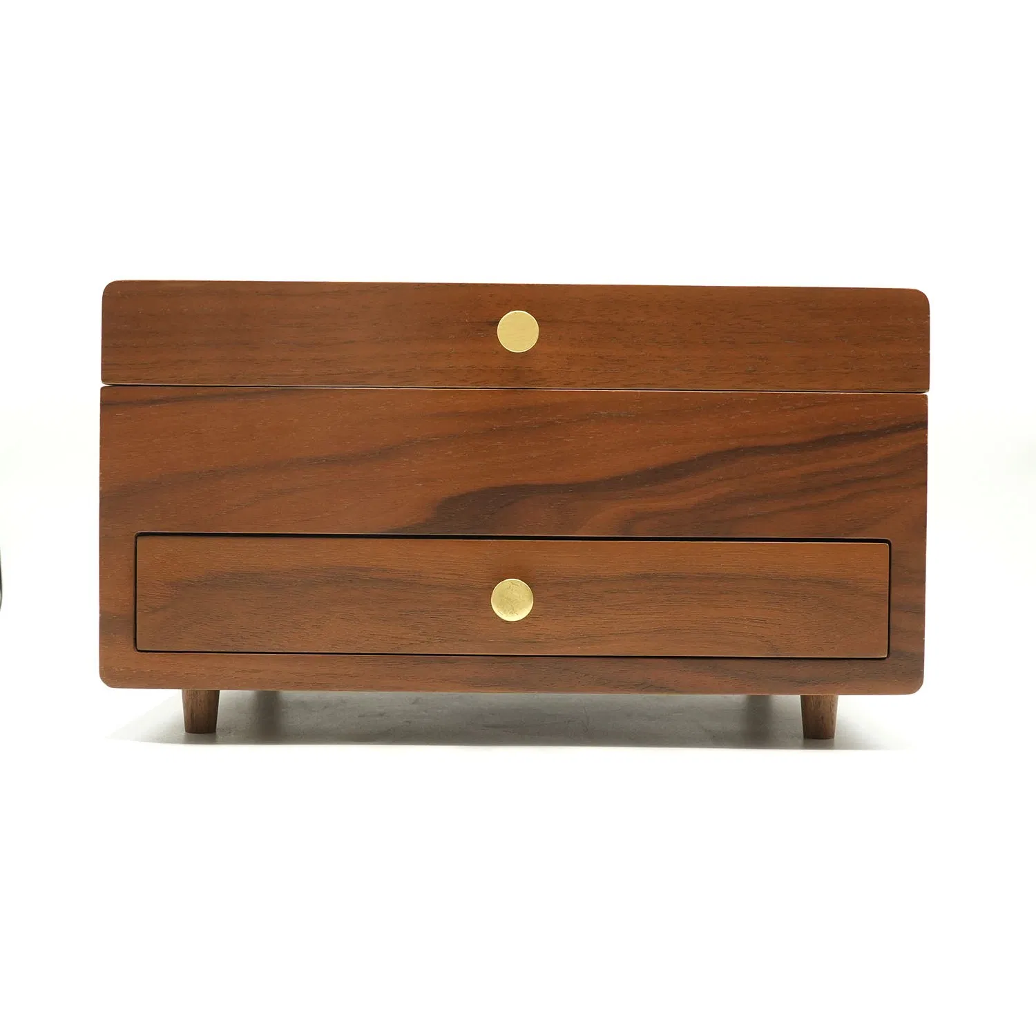 High Grade Luxury Double Jewelry Box Necklace Earrings Ring Storage Box for Weddings