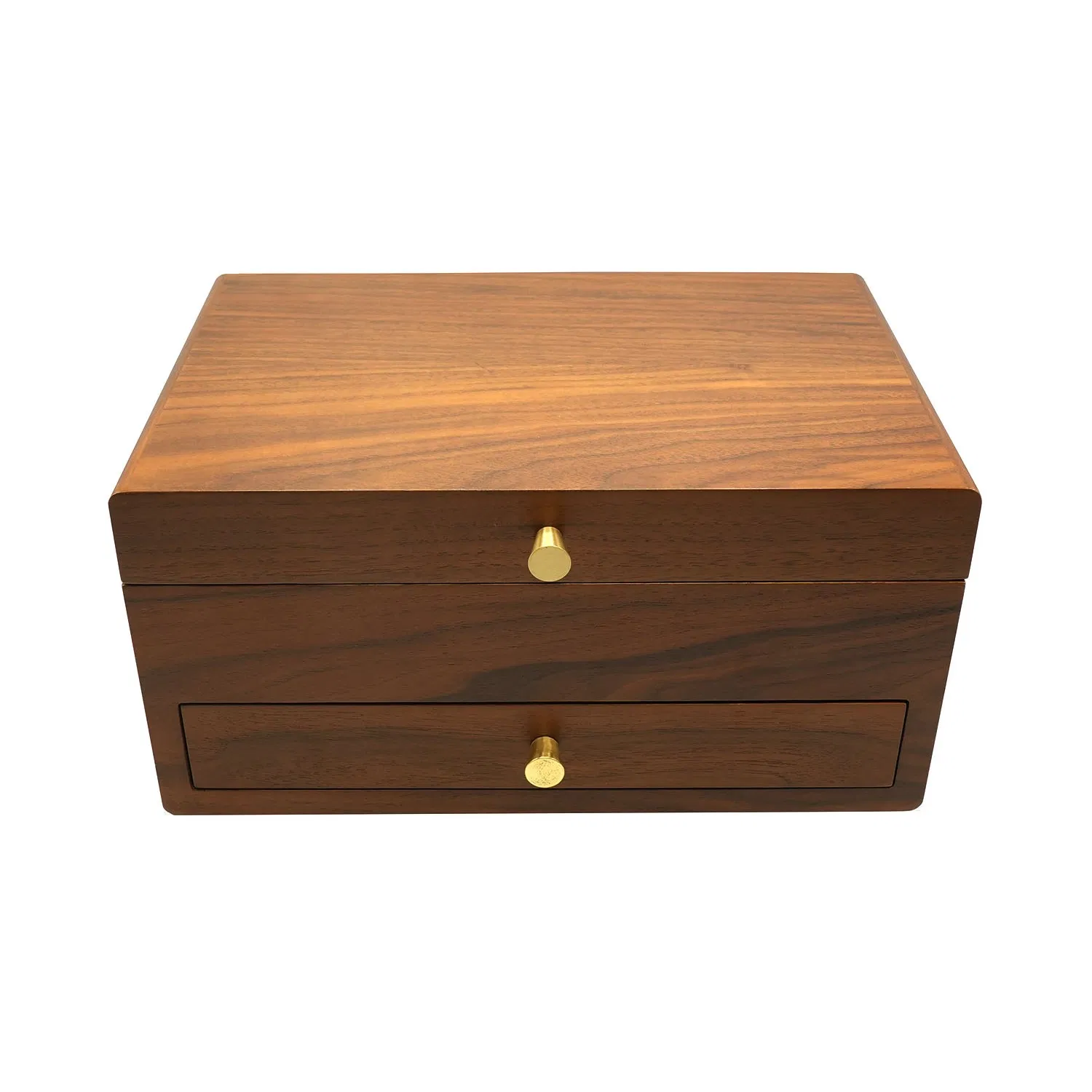 High Grade Luxury Double Jewelry Box Necklace Earrings Ring Storage Box for Weddings