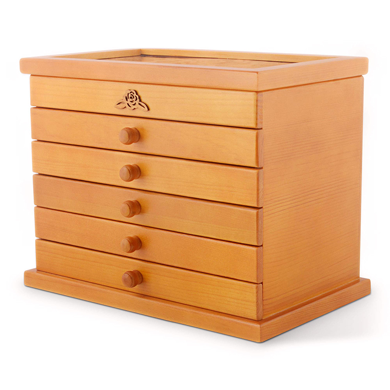 Hot Fashion Solid Wooden Jewelry Box for Storing Jewelry / Ring / Bracelet / Earrings