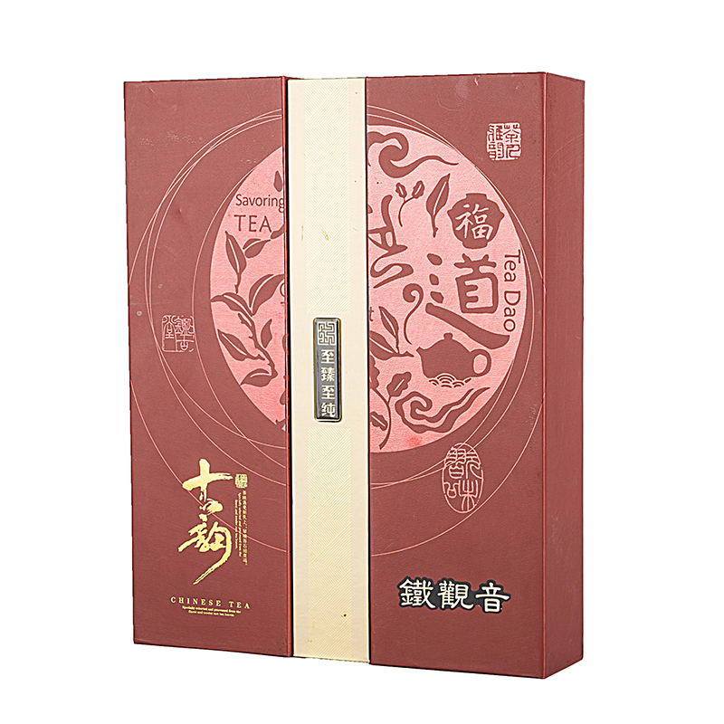 Hot Luxury Cardboard Paper Packaging Flip Tea Gift Box