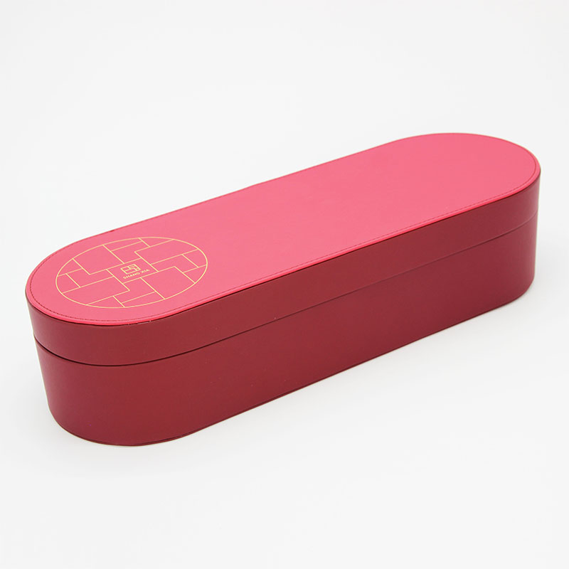 Luxurious Red PU Leather Tea Gift Box for Dads