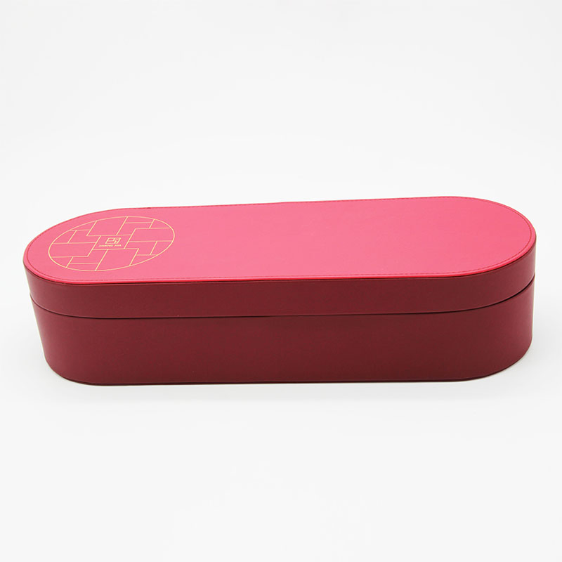 Luxurious Red PU Leather Tea Gift Box for Dads