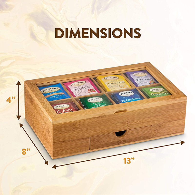 Luxury Bamboo Packaging Tea Box for Men’s Gifts