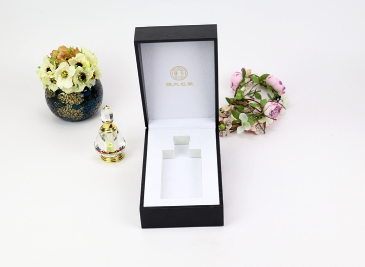 Luxury Promotion Wholesale High-Quality Black Velvet Cardboard Perfume Bottle Packaging Box