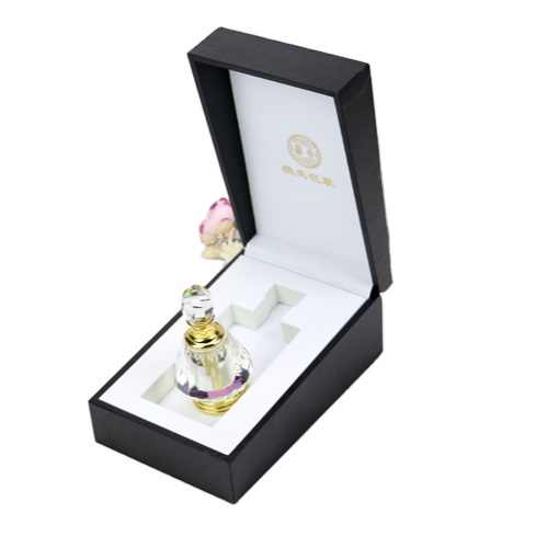 Luxury Promotion Wholesale High-Quality Black Velvet Cardboard Perfume Bottle Packaging Box