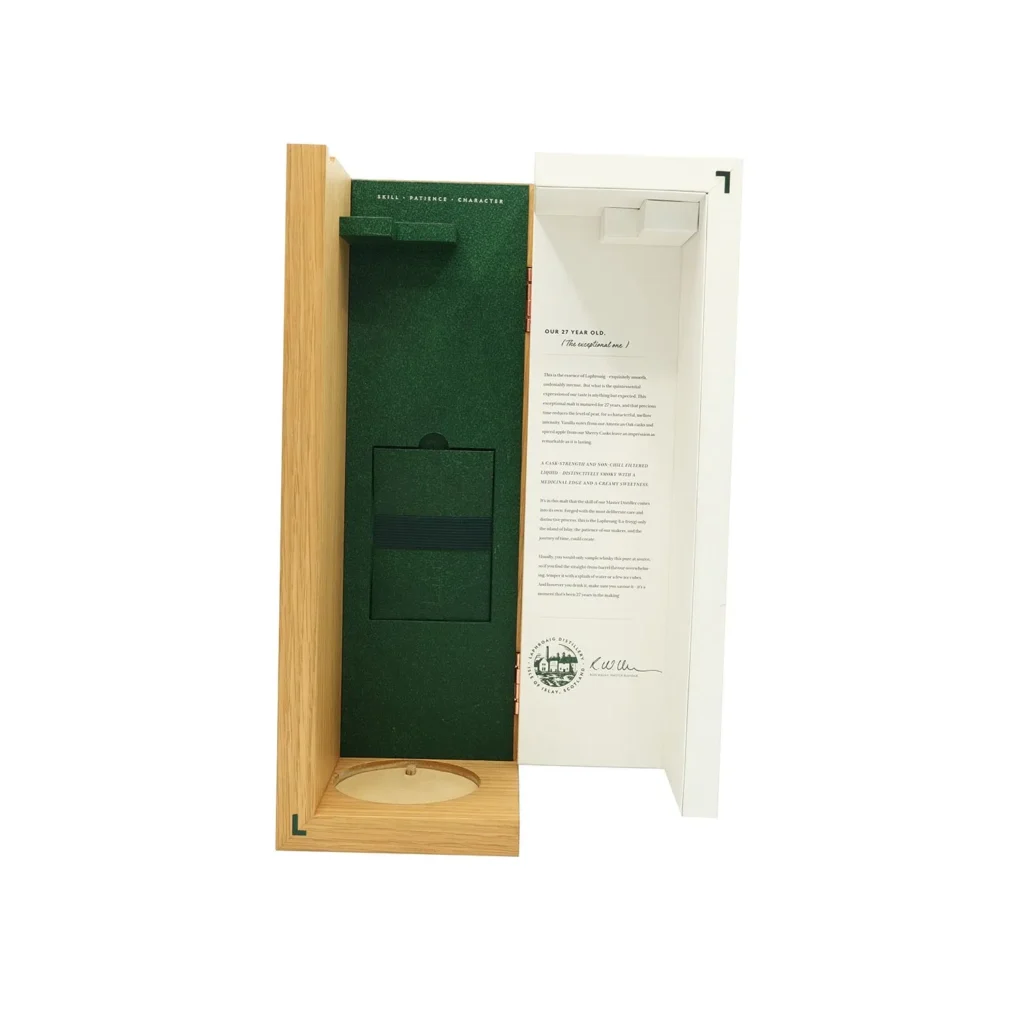 Luxury Wooden Wine Alcohol Gift Packaging Box for Decorating with Hot Stamping