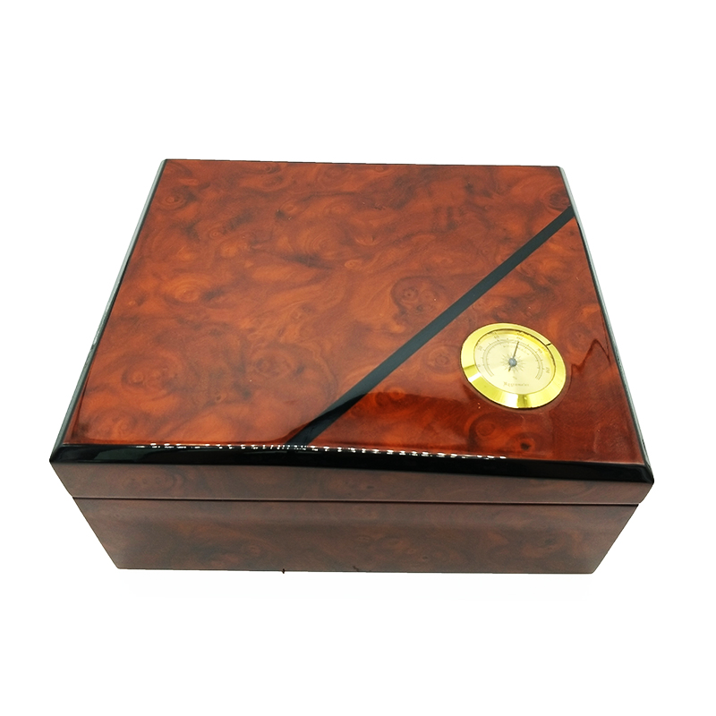 OEM Cigar Collection Wooden Packaging Box Brown High End Gift Box