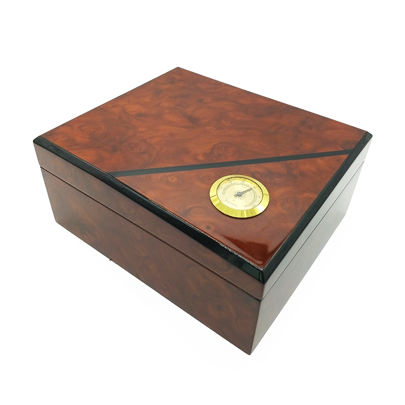 OEM Cigar Collection Wooden Packaging Box Brown High End Gift Box