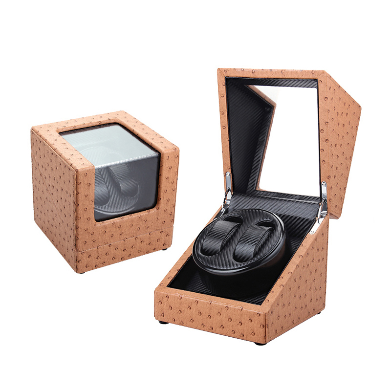 OEM Mabuchi Motor PU Leather Modern Style Watch Winder Box