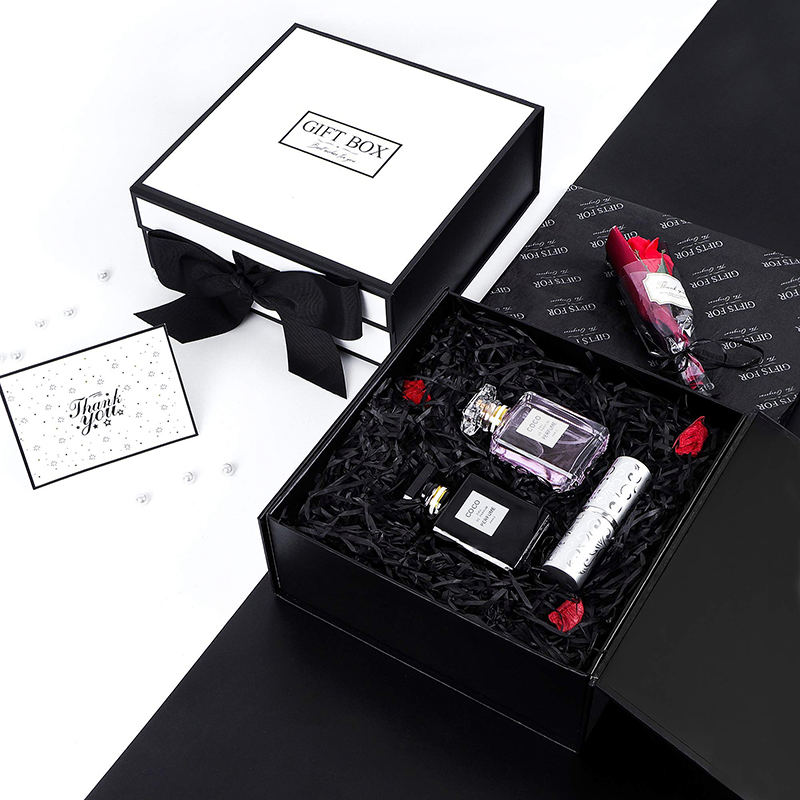 Paper Rectangular Gift Packaging Box for Wedding Birthday Gift